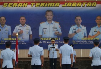 Jabatan Komandan Lanud Abdullah Sanusi Hanandjoeddin (ASH) dan Komandan Lanud Hang Nadim (HNM) diserah terimakan dalam upacara Sertijab yang dipimpin langsung oleh Panglima Komando Operasi Udara I (Pangkoopsud I) Marsda TNI Mohammad Nurdin, yang berlangsung di GOR Antarikshe Makoops Udara I, Senin (8-Jan-2024)