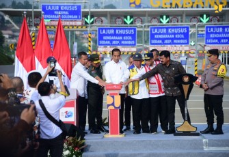 Menteri Basuki Dampingi Presiden Jokowi Resmikan Tol Pamulang-Cinere-Raya Bogor Bagian dari JORR-2
