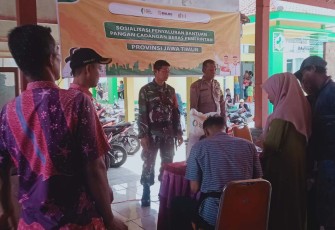 Pendampingan bantuan beras pemerintah di wilayah desa binaan 