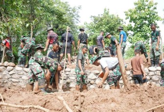Pengerjaan Plat Duiker TMMD Ke-119 Kodim 1409 Gowa 