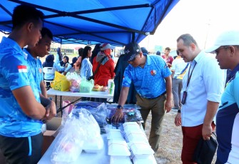 Lanud Raden Sadjad Gelar Bazar Murah Untuk Masyarakat Natuna 