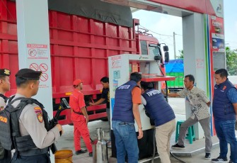 Satreskrim Polresta Pati bersama Dinas Terkait Sidak SPBU dan SPBE