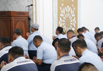 Doa bersama prajurit Koharmatau 