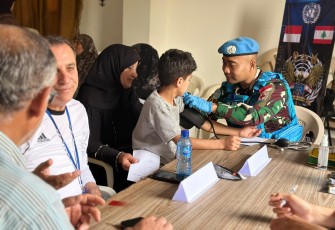 Pengobatan Gratis Satgas Yonmex TNI Konga XXIII-R UNIFIL Menyasar Frun Village Nabatiye Sout of Lebanon 