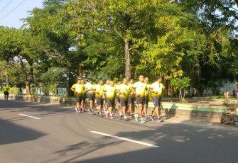 Kodim 0801/Pacitan Olah Raga Lari Bersama
