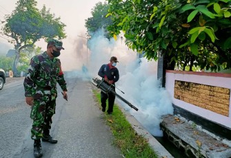 Fogging di wilayah desa binaan 