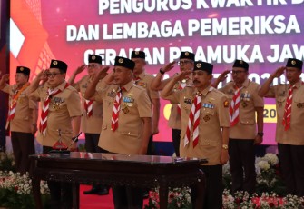 Kwarnas Kukuhkan Pengurus Kwarda Pramuka Jatim 2024-2025