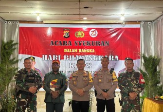 Hari Bhayangkara ke-78 di Polres Intan Jaya