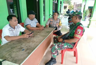 Komsos bersama perangkat desa binaan 