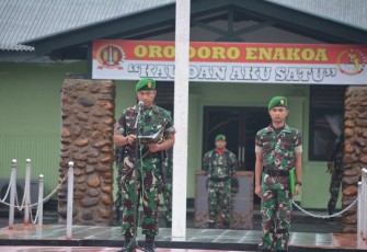 Dandim 1710/Mimika Pimpin Upacara Tujuh Belasan 
