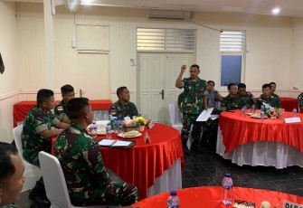 Dandim 1710/Mimika Pimpin Sidang Jabatan Bintara dan Tamtama Personel Kodim Triwulan III 2024 