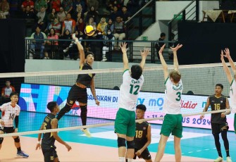 Timnas Indonesia saat mengalahkan Australia dalam ajang AVC Mens U-20 di Surabaya 