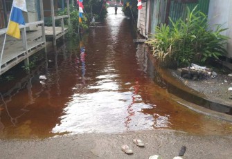 Banjir rendam permukiman warga di Kabupaten Sanggau, Kalimantan Barat, Jumat (30/8)