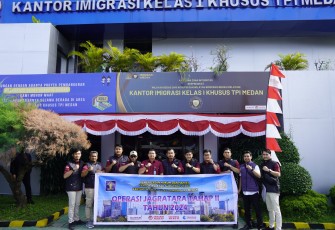 Kantor Imigrasi Kelas I Khusus TPI Medan Lakukan Operasi Jagratara.