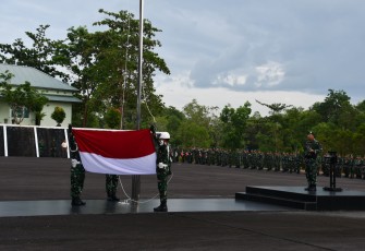 Danrem 033/WP Pimpin Upacara 17an Bulan September 