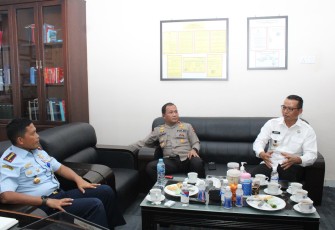 Komandan Lanud RHF Terima Kunjungan Silaturahmi Kepala BNN Provinsi Kepulauan Riau.