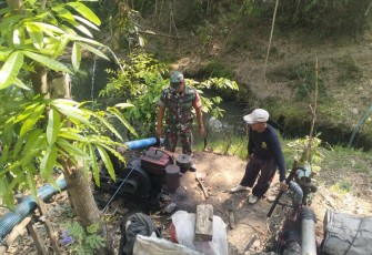 Pompanisasi aliri lahan pertanian petani desa binaan 