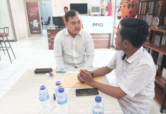 Ketua KPUD Kabupaten Bogor Adi K dan Ketua LPKP Bogor Rahmatullah