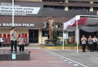 Kaporestabes Medan Pimpin Apel Pagi Sekaligus Ingatkan Personel.