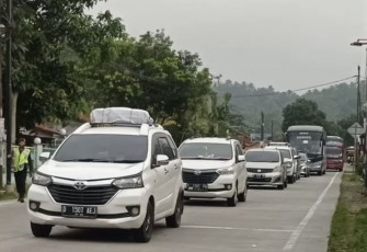 Ilustrasi arus mudik lebaran 