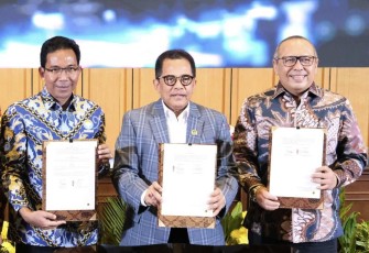 Nota kesepahaman bersama dengan DPR RI di Jakarta 