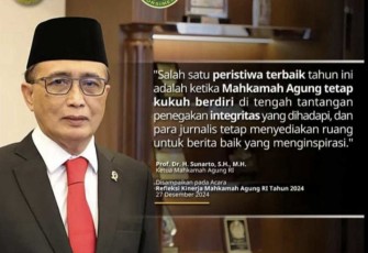 Ketua Mahkamah Agung Prof Dr H Sunarto SH MH