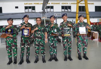 Danlanudal Tanjungpinang saat Lepas Lima Prajuritnya Pindah Tugas