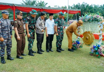 Pj Bupati Batu Bara saat Hadiri Pembukaan TMMD