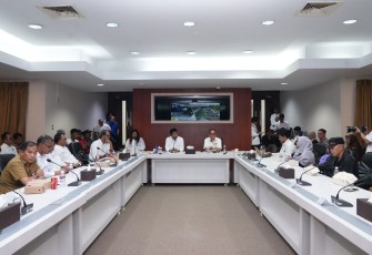 Rapat koordinasi yang melibatkan perwakilan masyarakat Tanjung Banon, Senin (26/2/2024)