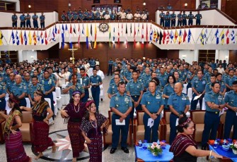 Ibadah Syukur Perayaan Natal Tahun 2023 bertempat di Auditorium Denma Mabesal, Cilangkap, Jakarta Timur, Rabu (07/02).