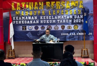 Bakamla RI Gelar Latihan Manuver Lapangan di Ambon