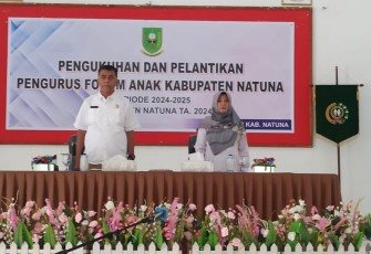 Bupati Natuna, Wan Siswandi buka kegiatan pengukuhkan kepengurusan Forum Anak  (FA) Kabupaten Natuna masa priode 2024-2025. Bertempat di Gedung Darma Wanita. Jl. Batu Sisir Desa Sungai Ulu Kecamatan Bunguran Timur Kabupaten Natuna, Rabu (06/03/2024)
