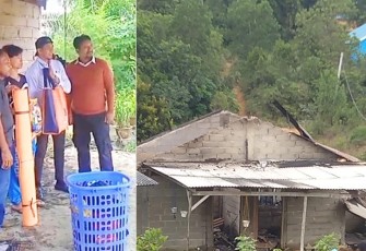 BPBD Bintan saat Salurkan Bantuan dan Lakukan Asesmen Perhitungan Kerusakan Kebakaran di Kelurahan Kota Baru