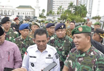 Danlantamal IV seusai Pimpin Apel Gelar Pasukan