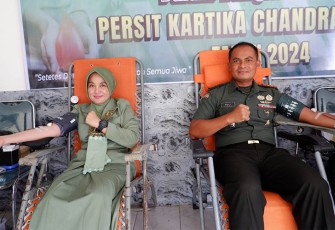 Kodim 0801/Pacitan Selenggarakan Bakti Sosial Donor Darah
