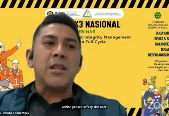 webinar keselamatan migas sebagai salah satu rangkaian acara dalam peringatan Bulan Keselamatan dan Kesehatan Kerja (K3) Nasional