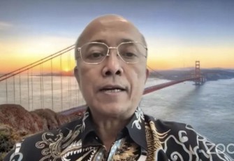 Wafid mengawali sambutannya membuka acara Geo Seminar - Mengupas Gempa Sumedang: Badan Geologi Menyelidiki dan Memitigasi di Bandung, Jumat (5/1).