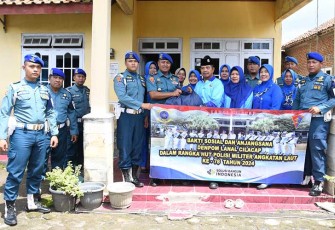  Denpomal Lanal Cilacap Laksanakan Bakti Sosial dan Anjangsana 