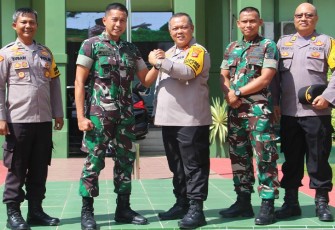 Dandim 0906/Kkr Terima Kunjungan Kapolres Kukar