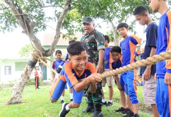  Kodim 0806/Trenggalek Gelar Outbound Bersama Pelajar TK dan SDN Winong