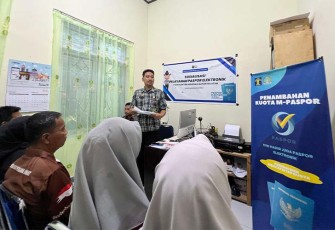 Imigrasi Baubau saat Gelar Sosialisasi e-Paspor dan Penambahan Kuota Sampai Ratusan Kuota Perharinya
