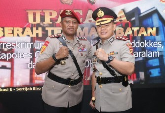 Serah Terima Jabatan Kapolres Oku Timur