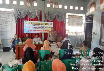 Musdes MDPJ APBdes Tahun 2024 Desa Pematang Donok Berjalan Sukses
