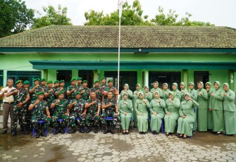 Dandim Madiun dan Ketua Persit KCK Cabang XVII Laksanakan Kunjungan Kerja ke Koramil Jajaran 
