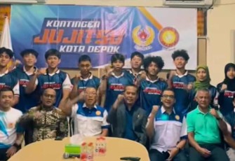 KONI Kota Depok Resmi Lepas Kontingen Jujitsu ke Babak Kualifikasi Porprov Jabar 2025