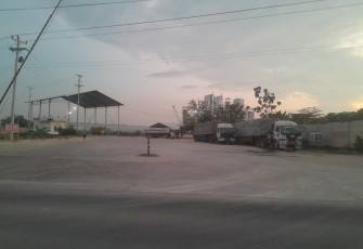 Lokasi pabrik pengolahan batu kapur milik PT Pentawira Agraha di kecamatan Jiken yang belum mengantongi SLF.