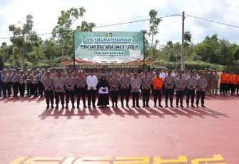 Jelang Hari Raya Idul Adha Kapolres Bintan Terjunkan Ratusan Personel untuk Pengamanan 