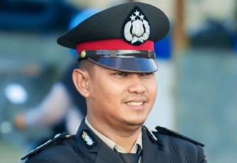 Bripka Syamsurizal, personel Polsek Singkep Barat, Polres Lingga