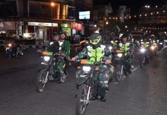 Patroli bersama wilayah Kodim Ponorogo 