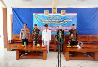 Pelantikan perangkat desa di wilayah desa binaan 